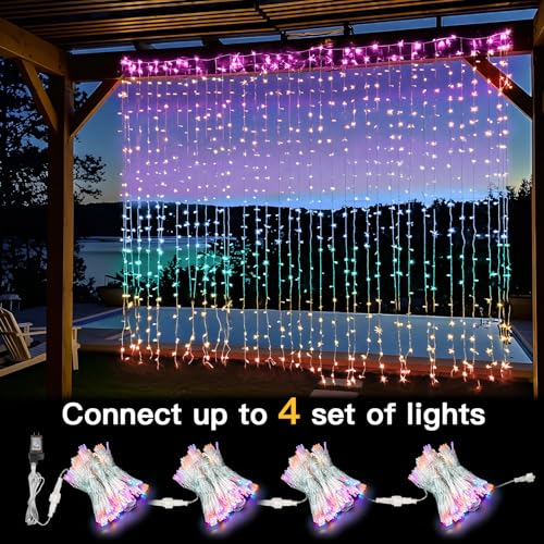 300 Led 9.8x9.8ft Warm White Curtain Lights R886706