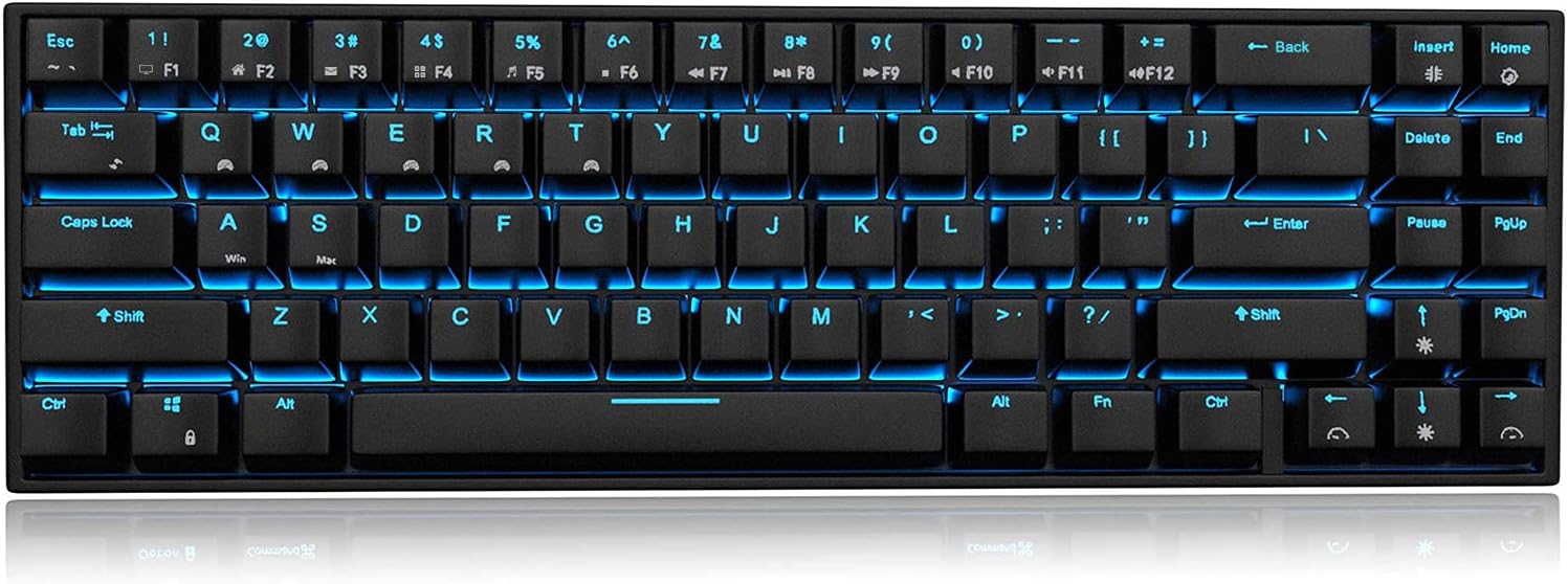 Wireless Mechanical Keyboard 71 Keys Bluetooth USB Wired Compact White-Red Switch X9248