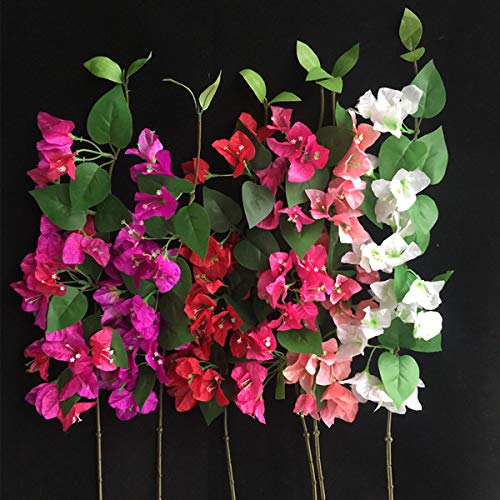 10pcs Artificial Bougainvillea Tree Branches 31.5" deep pink F189