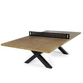 Outdoor Table Tennis Table with Steel Net Set J63333