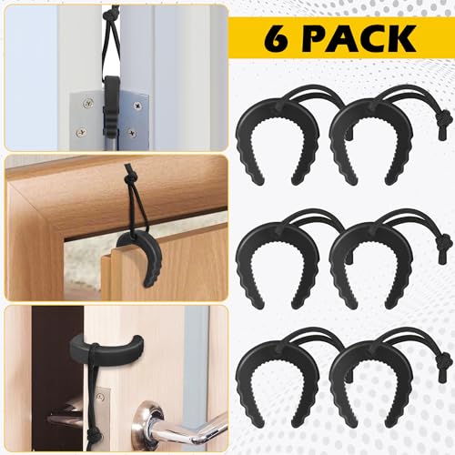 Black Door Stops Wedge 6 Pack W814826