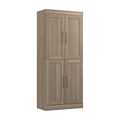 Ash Gray Wardrobe Organizer Storage Cabinet A7484