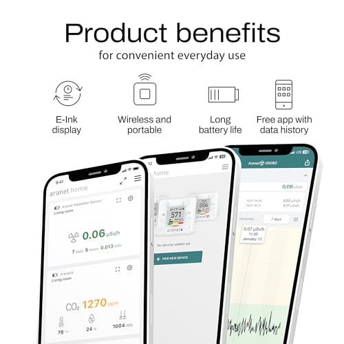 Wireless Indoor Air Quality Monitor with E-Ink Screen K917