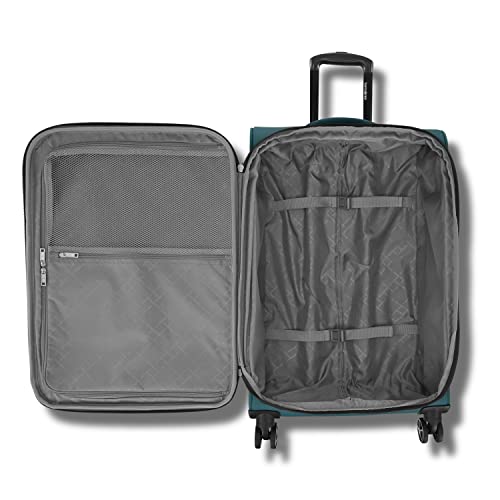 Black Softside Expandable Luggage with Spinners 3PC L694