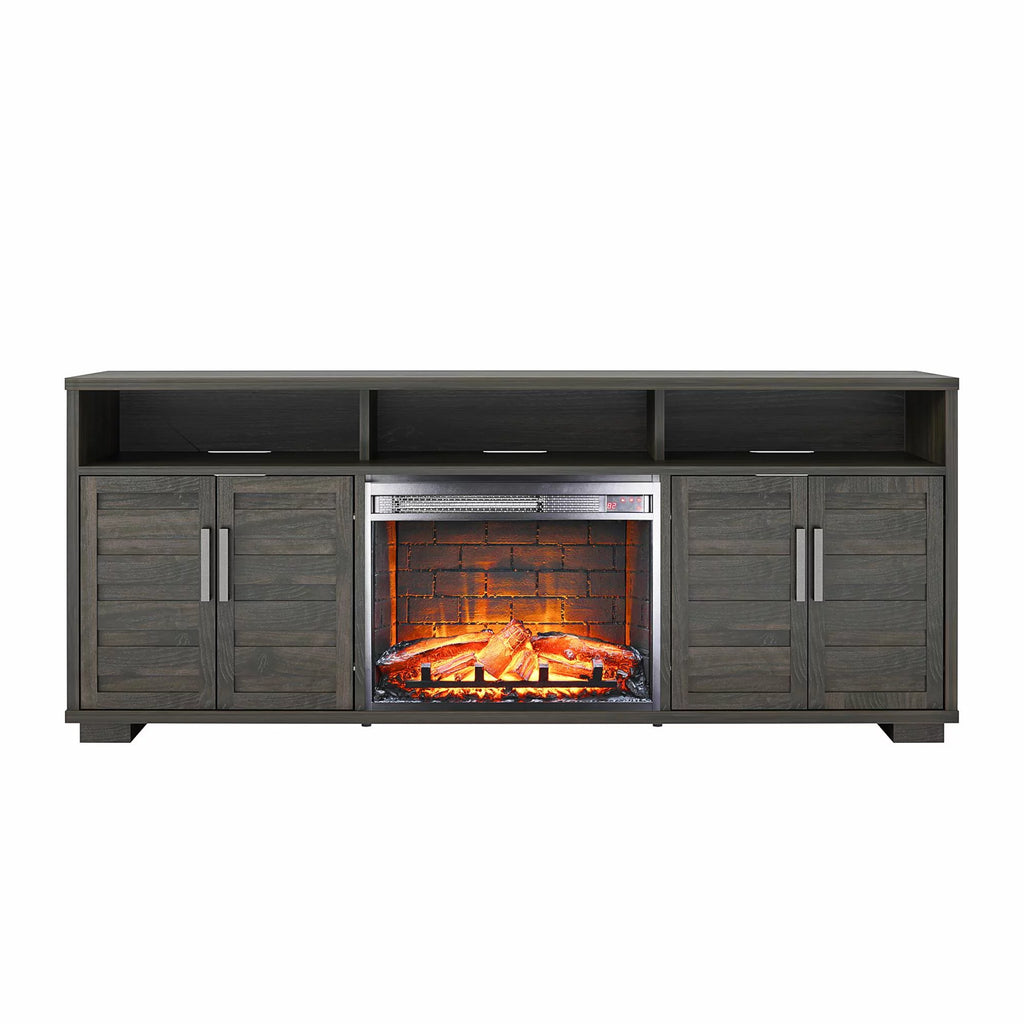 Espresso Electric Fireplace Console TV Stand R68859