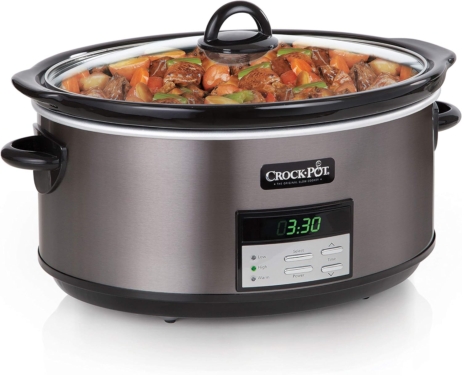 6 Quart & 8 Quart Programmable Slow Cooker, Stainless Steel W24214