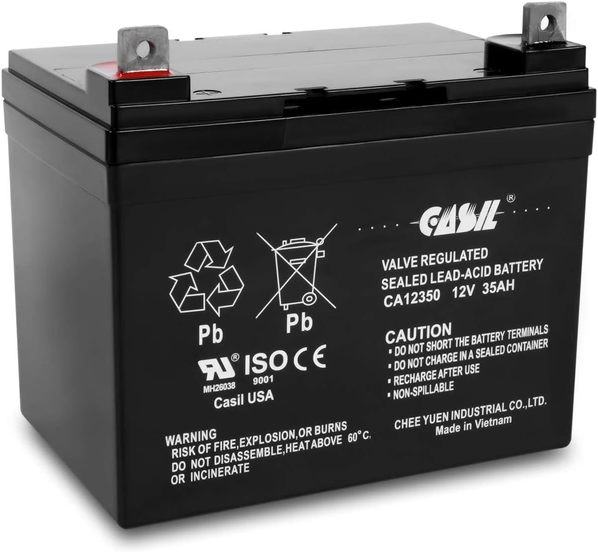 12V 35Ah Deep Cycle AGM SLA Rechargeable Battery U763