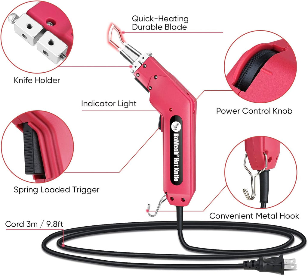 Rope Cutter Electric Hot Knife with Replacement Parts I34334