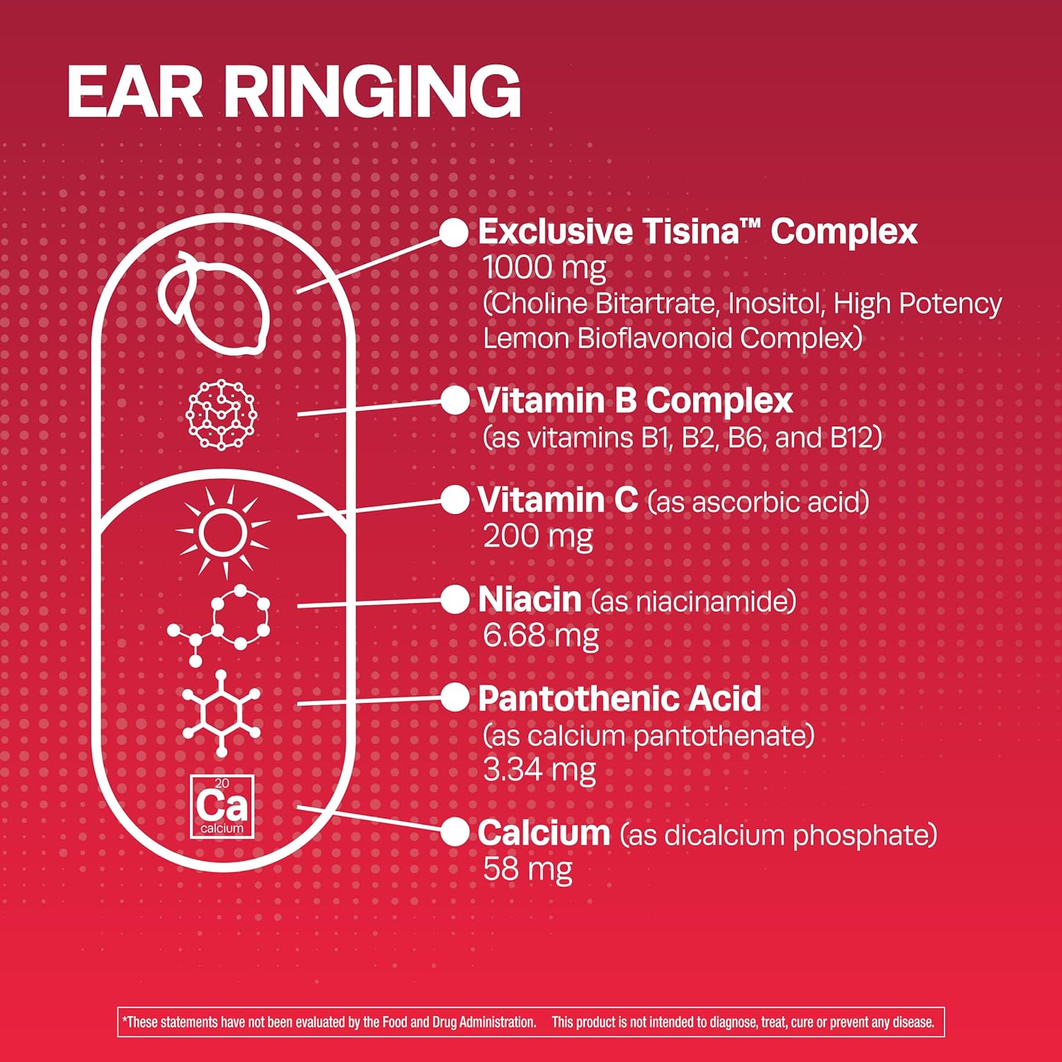 150 Caplets Ear Health Vitamins E528