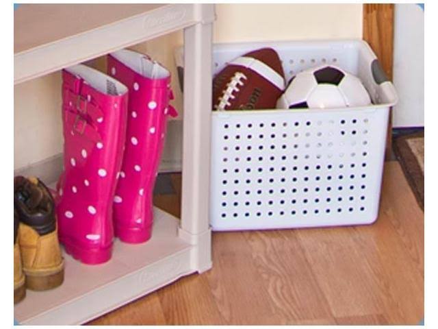 Plastic Storage Basket Bin Bundle Set Y615
