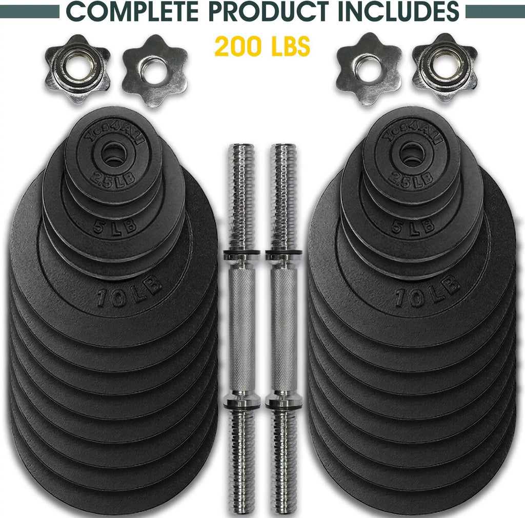 60 lbs Adjustable Cast Iron Dumbbell Pair H8373