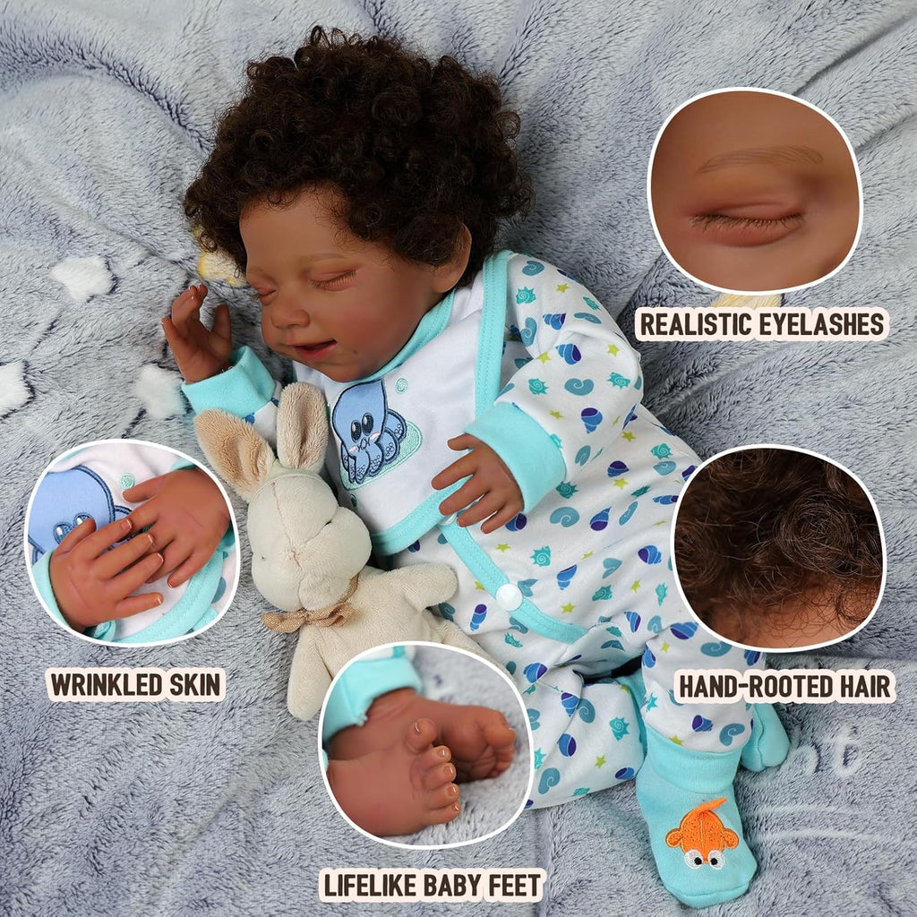 20 Inch Soft Body Realistic Reborn Baby Doll with Accessories Gift Box I1465