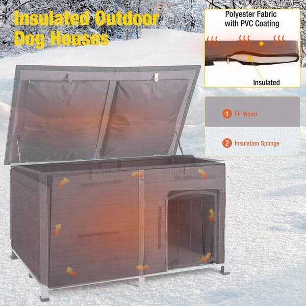 Extra Large Insulated Dog House with Soft Liner M779667