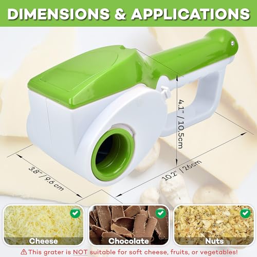 Red Electric Handheld Rotary Cheese Grater Slicer C528493