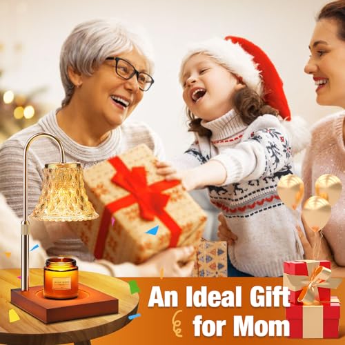 Candle Warmer Lamp with Timer & Dimmer, Adjustable Height, Electric Candle Lamp Warmer with 2 Premium Bulbs P637493