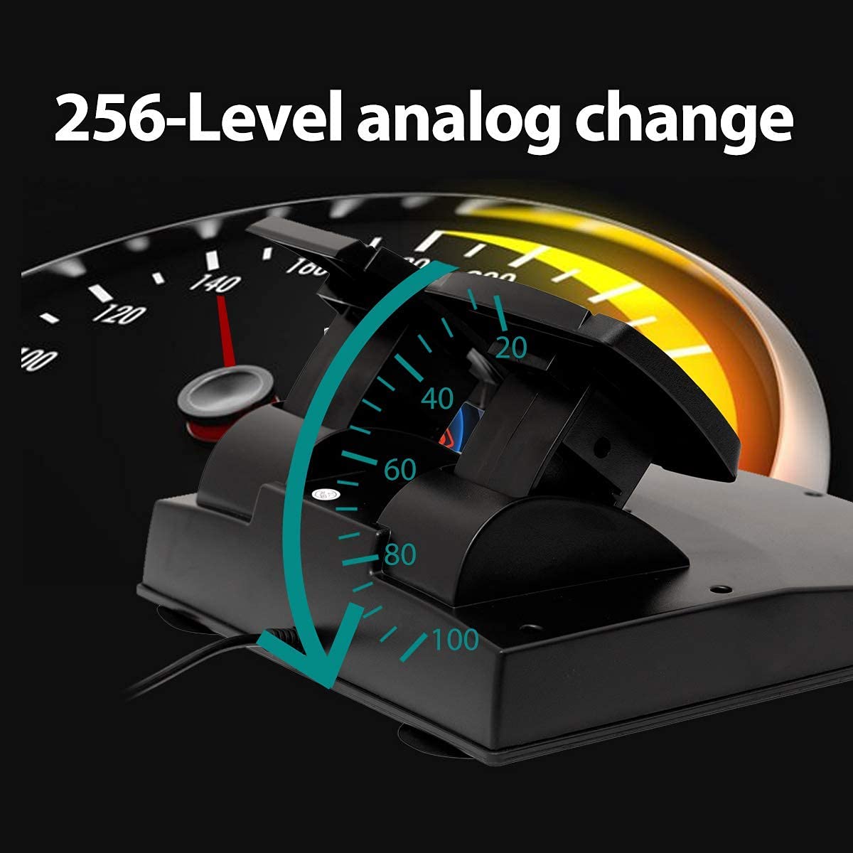 270 Degree Racing Steering Wheel with Pedals G5228