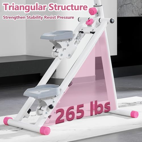 Folding Vertical Climber with Adjustable Handlebar & Pedals, 300LBS Load P4197