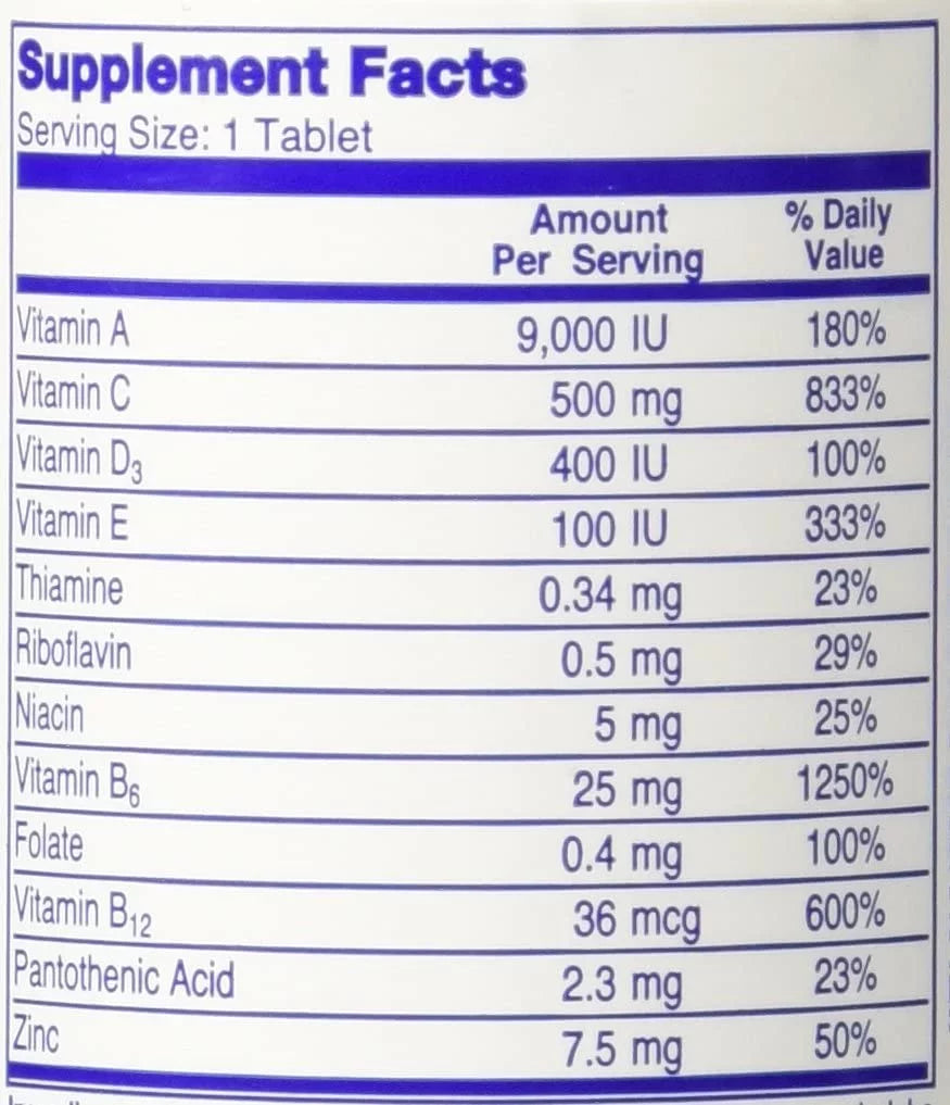 Antioxidant Multivitamin Coated Tablets 100 ea (Pack of 4) S352