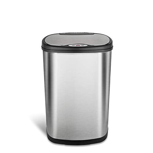 13 Gallon Stainless Steel Automatic Motion Sensor Trash Can A8201