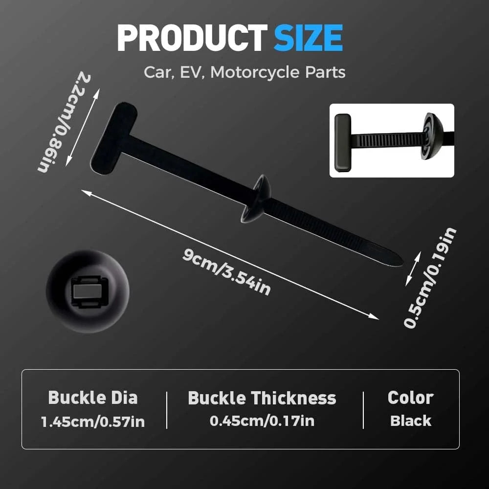 Heavy Duty Self-Locking Nylon Cable Tie Buckle R9699