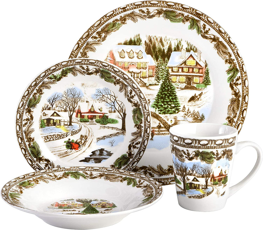 16 Piece Multicolor Dinnerware Set Y21527