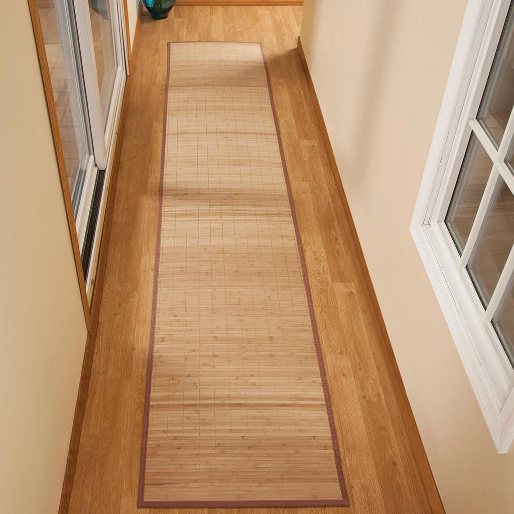 Bamboo Non-Slip Runner with Nylon Trim, 23” x 118” F185