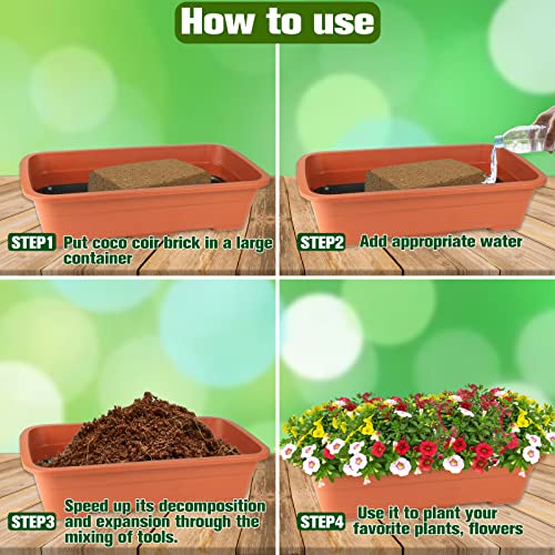 10 Pack 24 Gallons 14Lbs Compressed Coco Coir Potting Soil Z351605