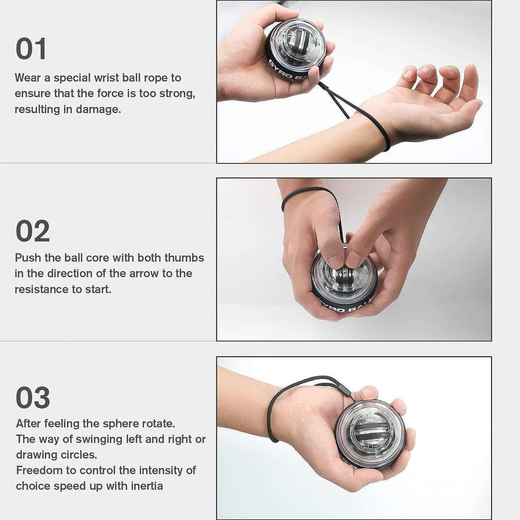Wrist Trainer Gyro Ball Forearm Exerciser I3338