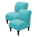 Armless Chair Slipcover 2Pcs Stretch Removable Washable H564359