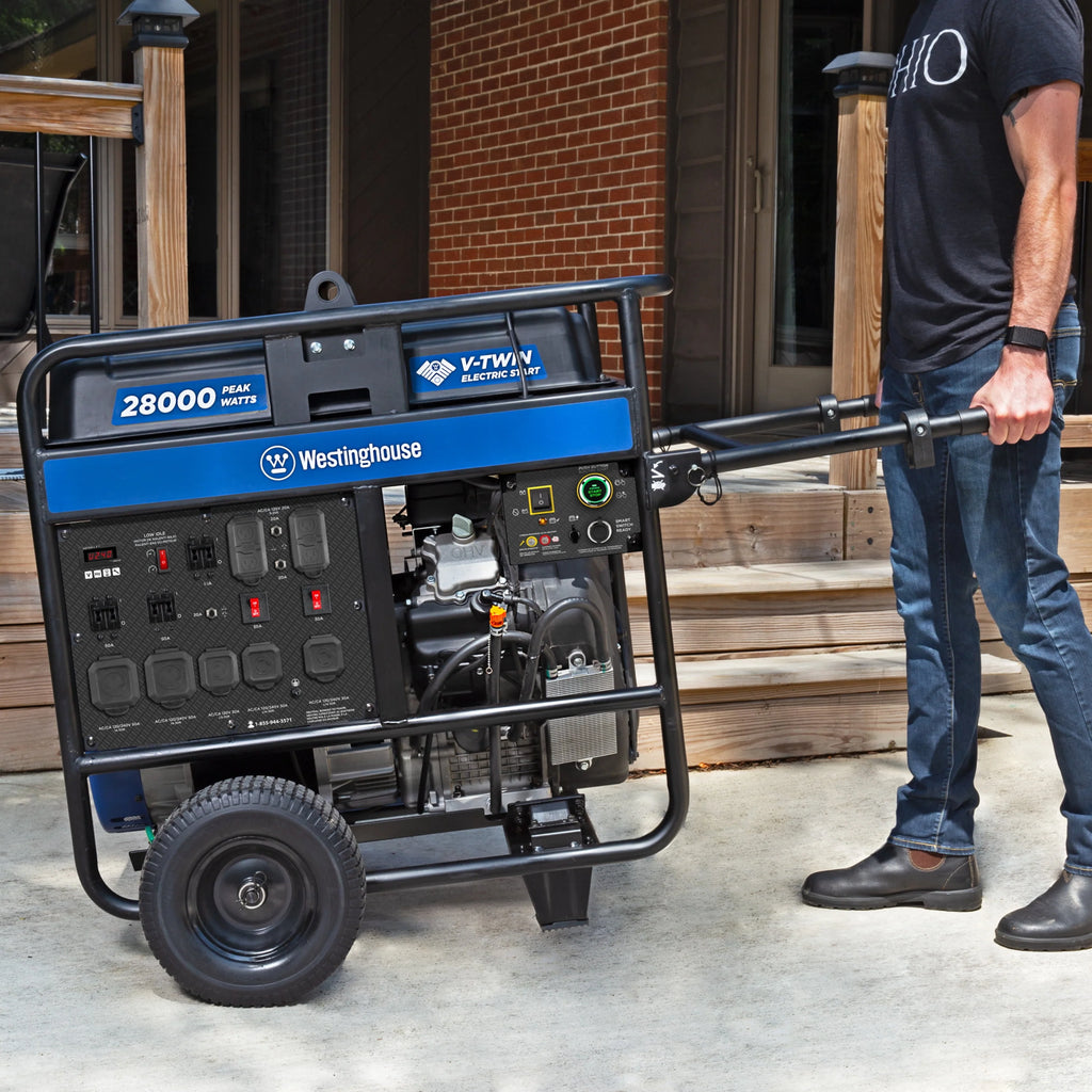 28,000 Peak Watt Portable Generator with Remote Electric Start T747366