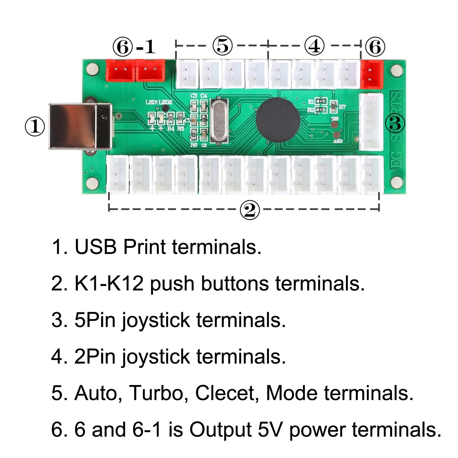 4 Player LED Arcade DIY Kit USB MAME PC Game Retro Controller Including 4x Arcade Joystick 40x LED Chrome Arcade Buttons 4x Zero Delay USB Encoder Y9277