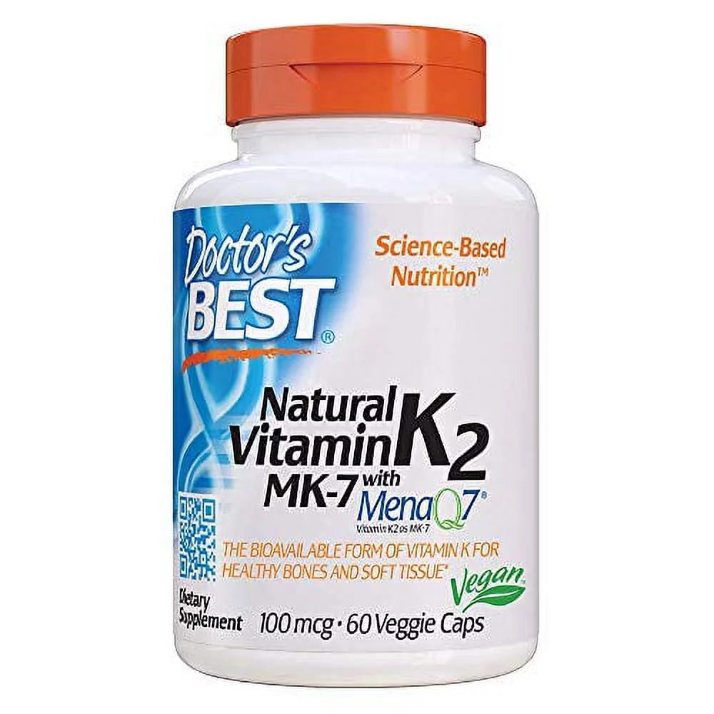 Natural Vitamin K2 Mk-7 with MenaQ7, 60 Count I207697