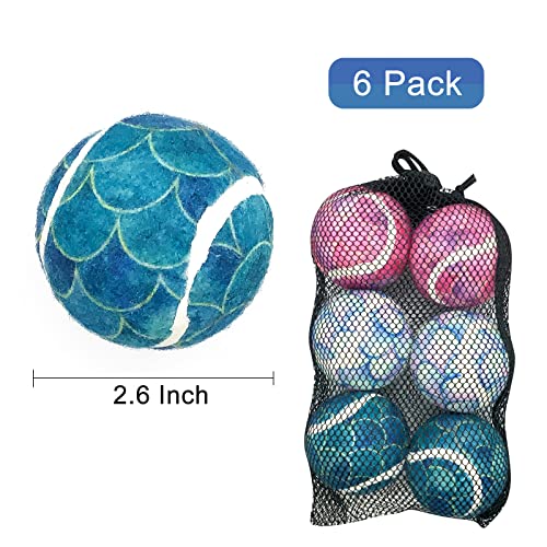 6 Pack 2.6" Colorful Squeaky Dog Toys U566730