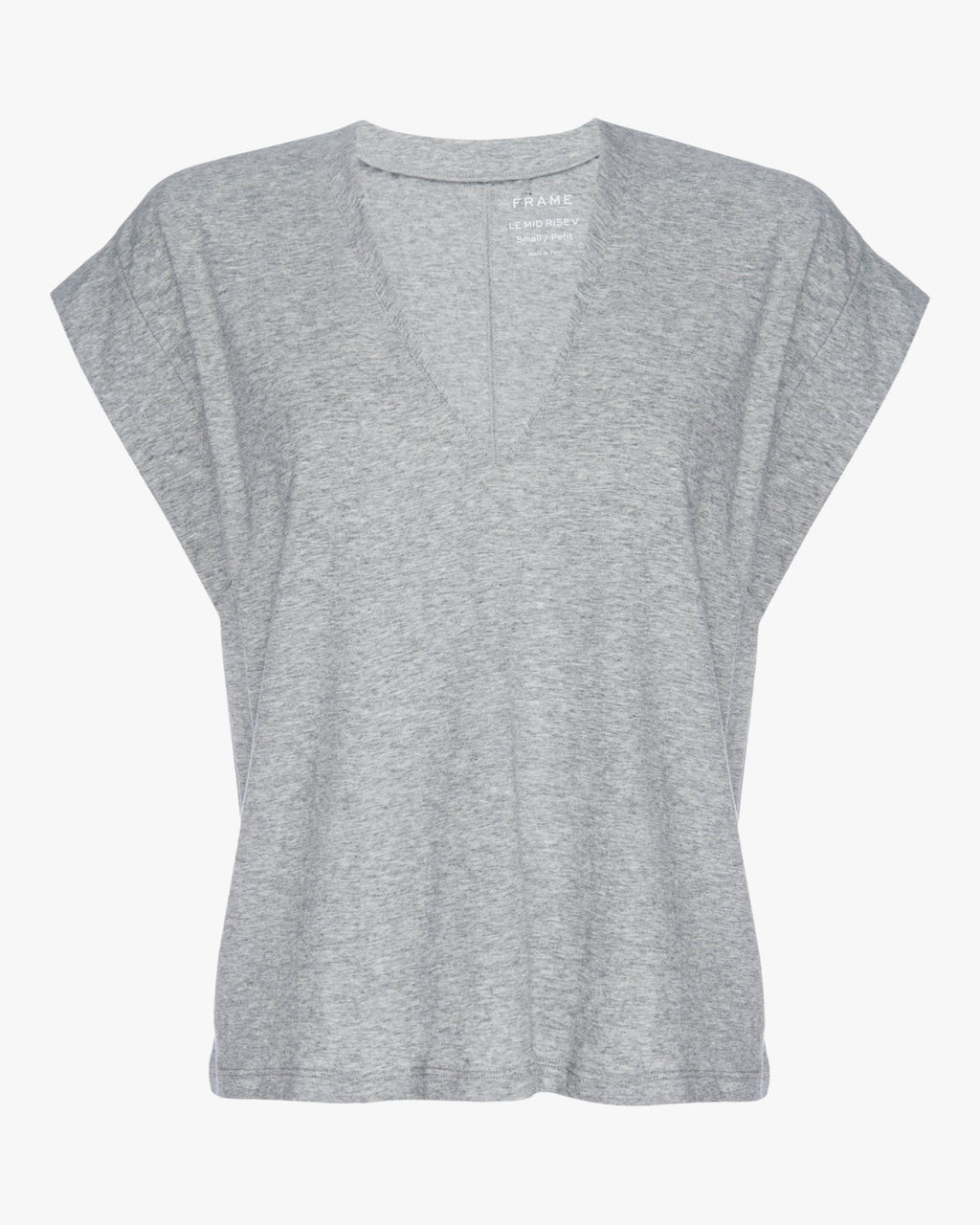Gris Heather V-Neck Tee E75908