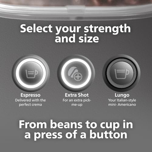 Compact Espresso Machine with Automatic Grinder, 16 Bar Pump Pressure, Black G7310