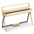 88 Key Weighted Digital Piano with Bluetooth, Walnut Wood Color N39743