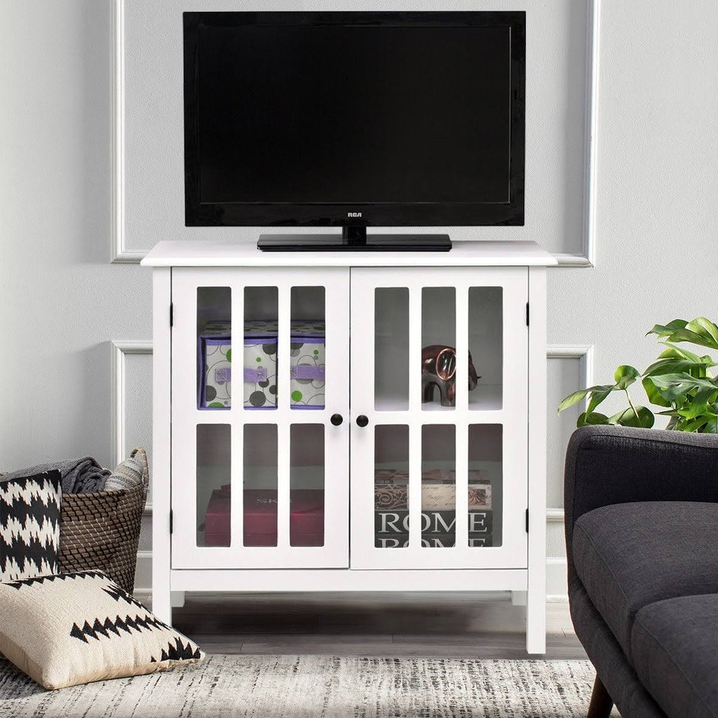 Glass Door Sideboard Console Storage Cabinet E671527
