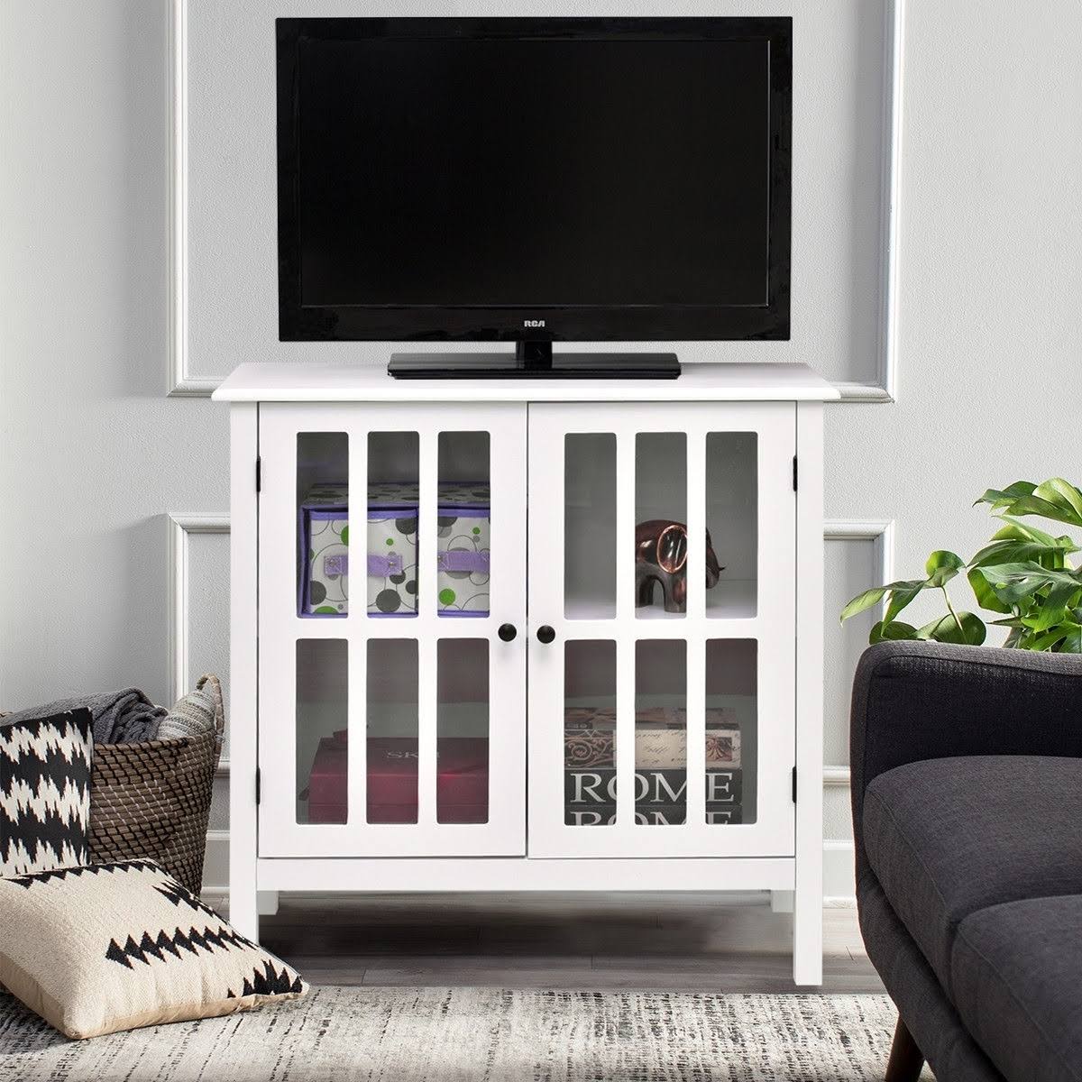 Glass Door Sideboard Console Storage Cabinet E671527
