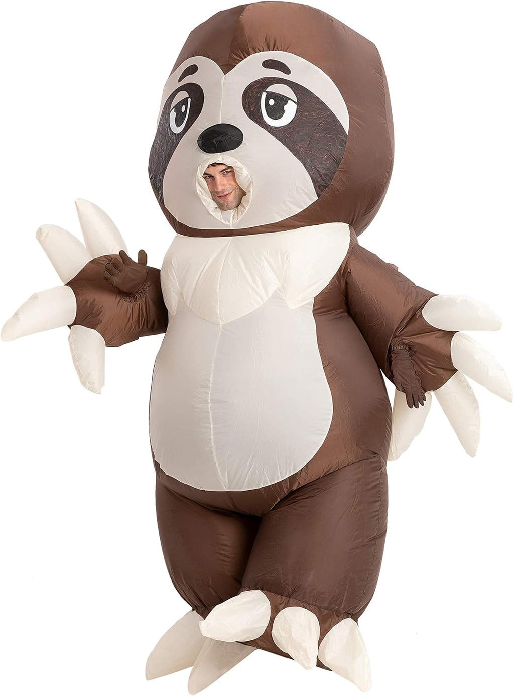 Inflatable Halloween Costume Full Body Sloth Brown H431818