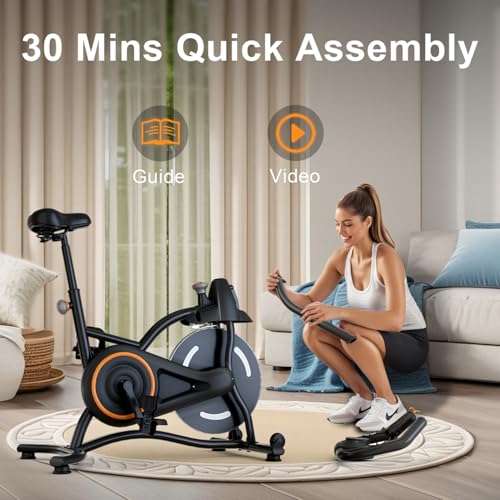 Adjustable Exercise Bike with Smartphone Mount L213