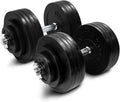 60 lbs Adjustable Cast Iron Dumbbell Pair H8373