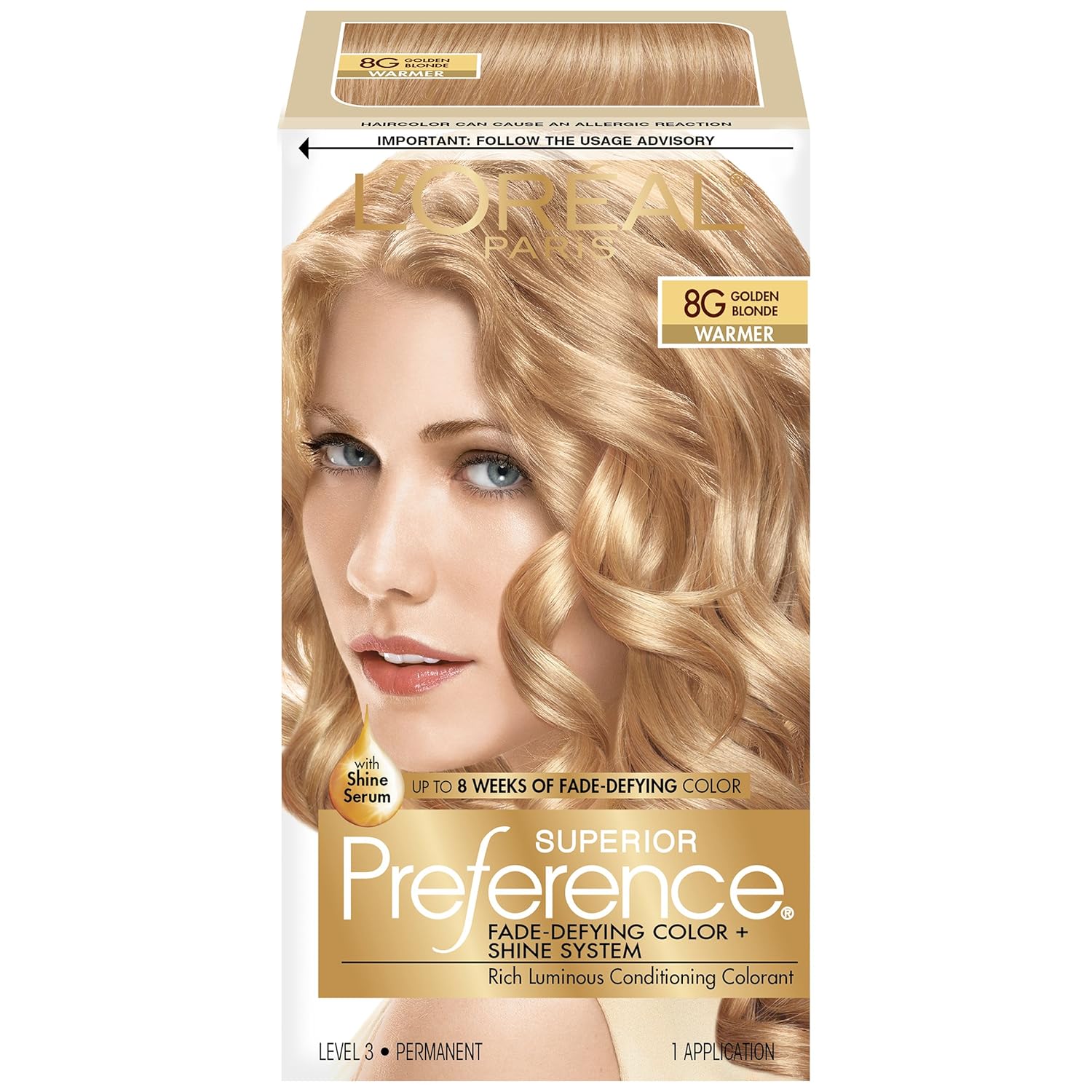 8G Golden Blonde Hair Color U923
