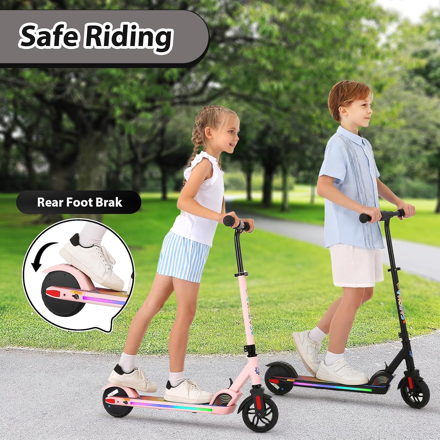 Foldable Electric Scooter with LED Display D891957