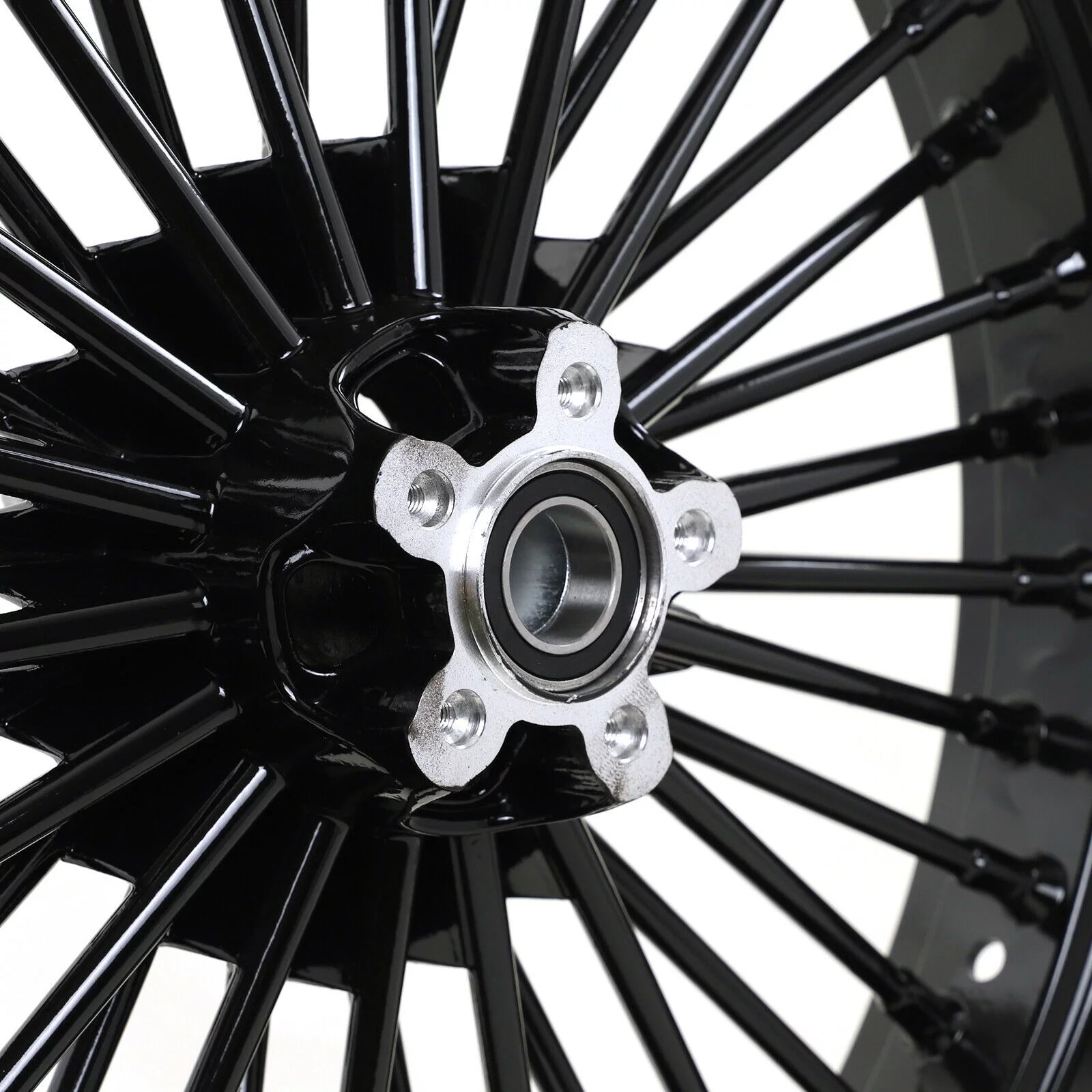 21x3.5 18x5.5 Fat Spoke Wheels Rim for Harley Dyna Wide Glide FXDWG 2006-2017 Q697