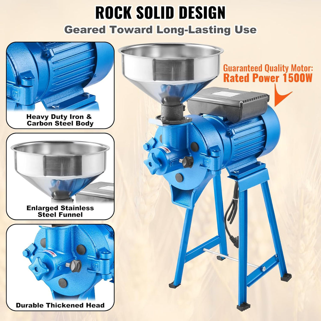 1500W Electric Grain Mill Grinder R93654