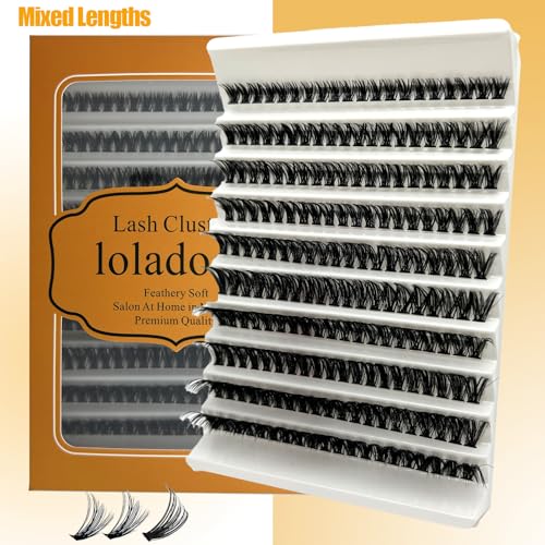 Natural Lash Clusters C Curl Short Classic Individual Lashes Cluster Wispy Wide Stem DIY Eyelash Extension Clusters (8-16mm) Y4803