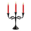 Glossy Black 10 inch Taper Candle Holders D180093