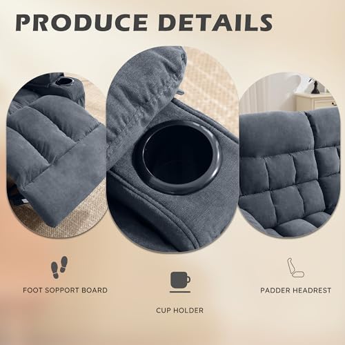 2 Seat Manual Reclining Loveseat with Cup Holders I3498