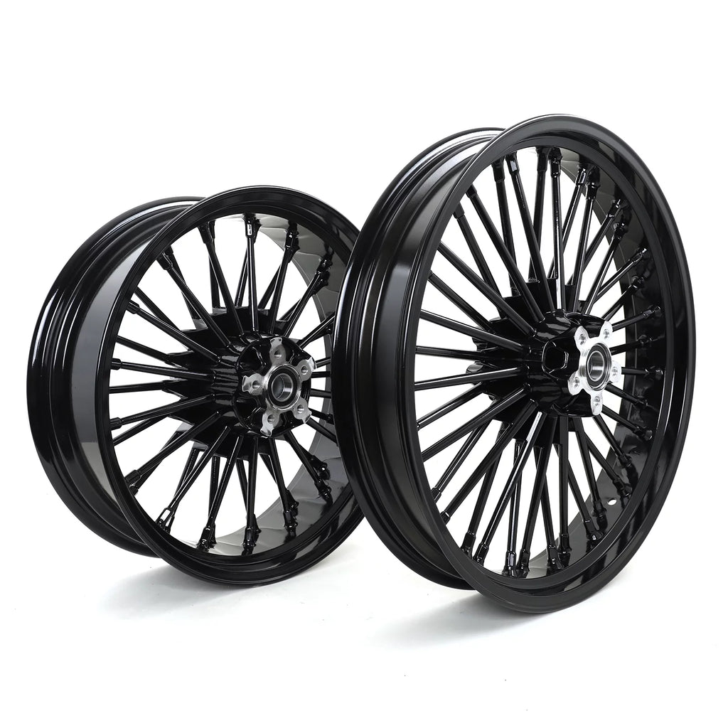 21x3.5 18x5.5 Fat Spoke Wheels Rim for Harley Dyna Wide Glide FXDWG 2006-2017 Q697