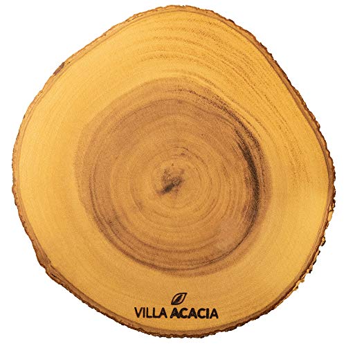 Natural Acacia Wood Live Edge Serving Platter L423342